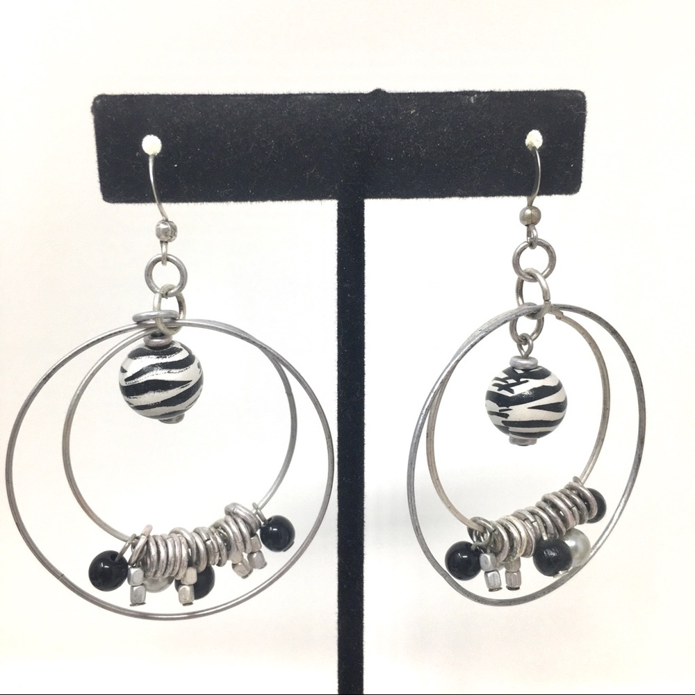 Pretty Hoop Beaded Earrings